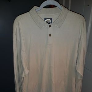Long sleeve button up polo pullover